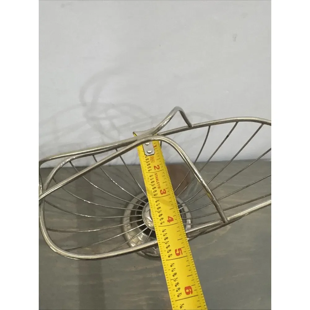 VINTAGE SILVER PLATED WIRE WINE BOTTLE CADDY